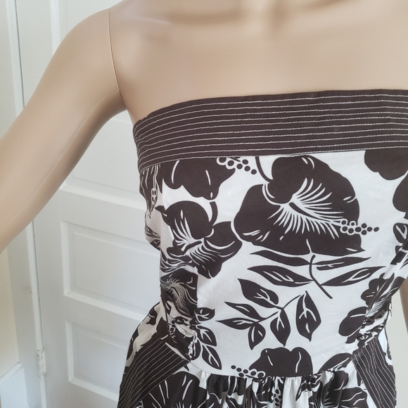 Charlotte Russe Strapless Tropical Dress sz 7 - Picture 4 of 4